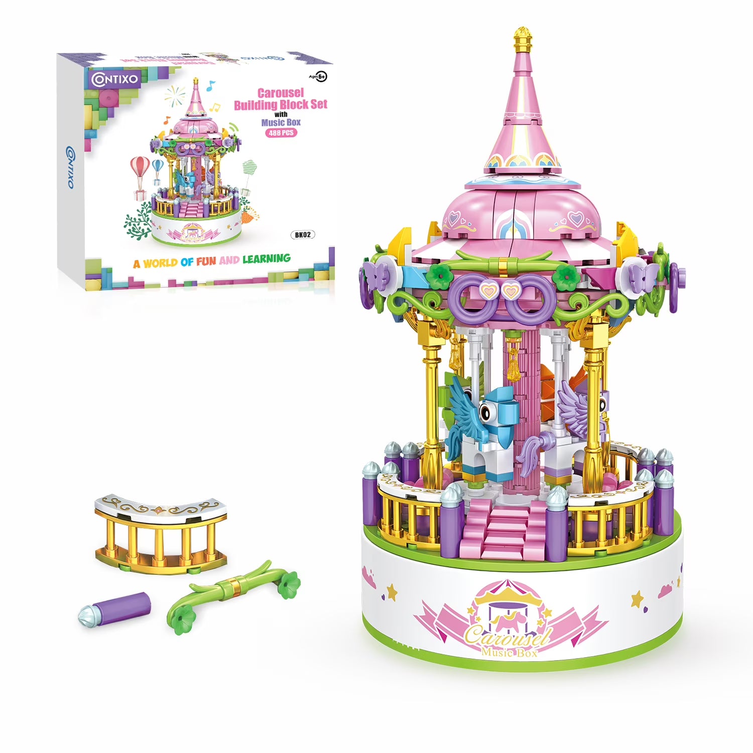 488 Piece Building Blocks STEM Toy Brick Set Z236661