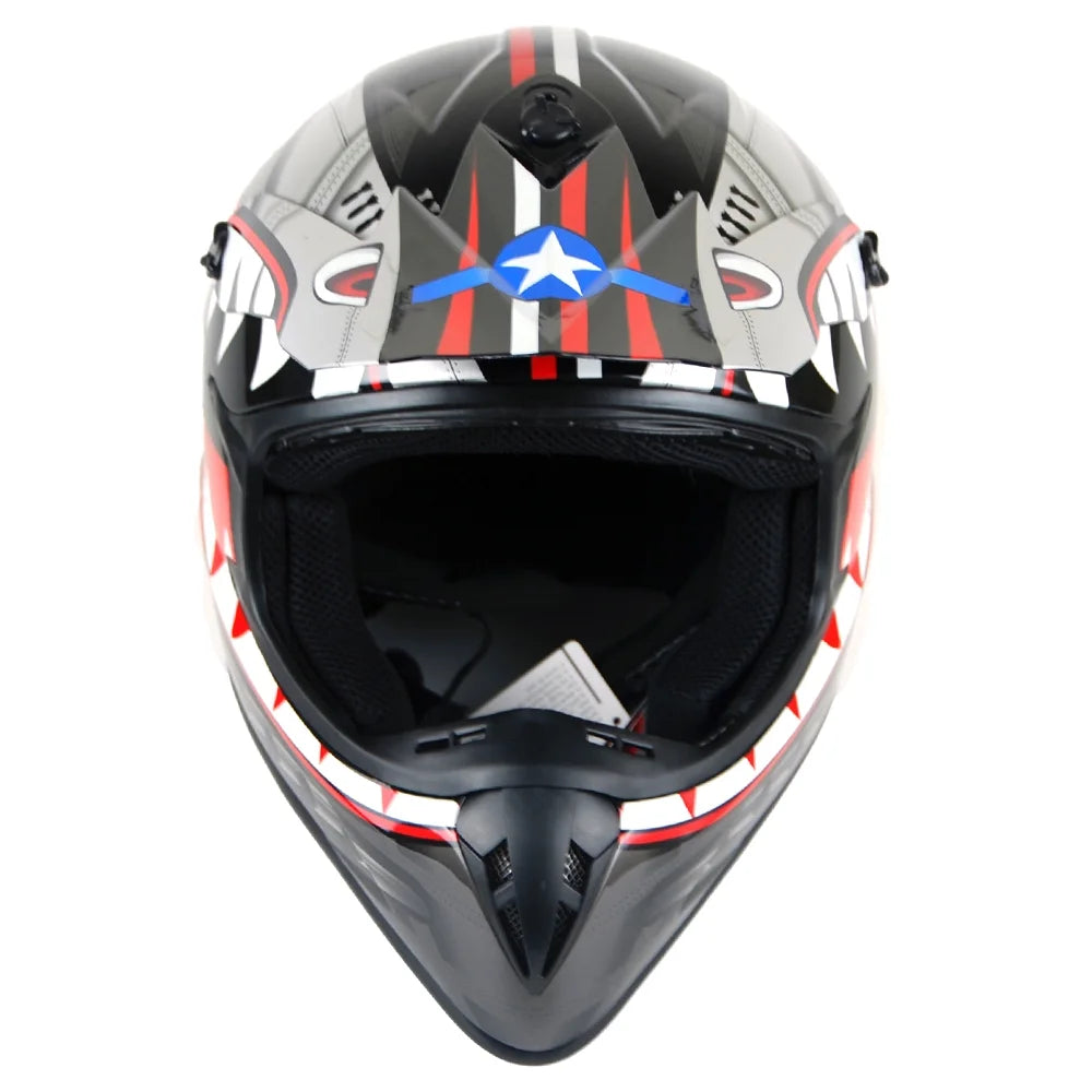 Shark Black Motocross Helmet G3391