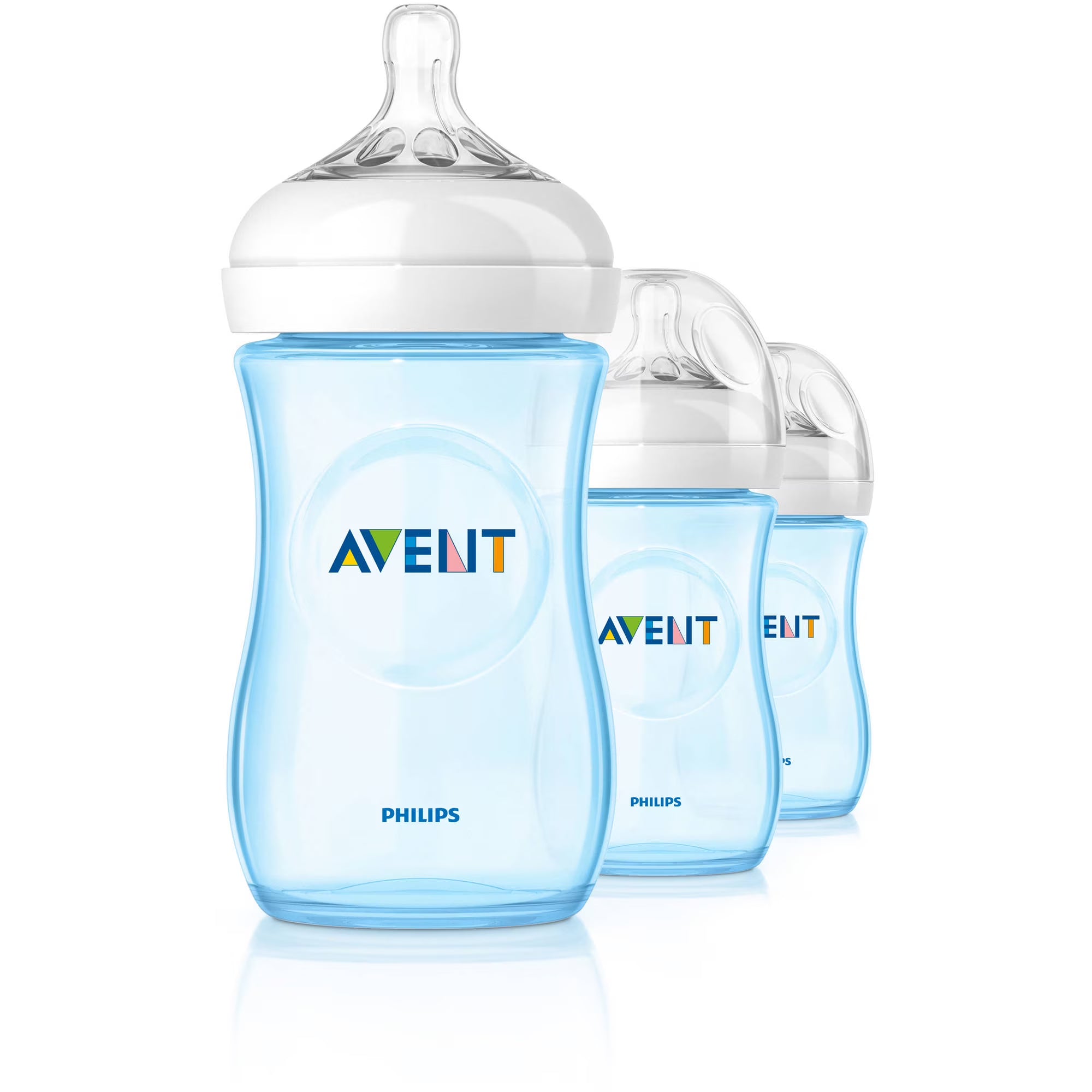 Natural Bottles 9 oz 3-Pack Blue I343