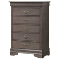 Gray 5-Drawer Chest D4688