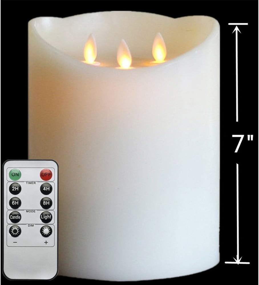 Ivory 3-Wicks Decorative Candle H137