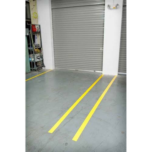 Floor Tape, White, 4 In x 100 Ft, Roll R56037