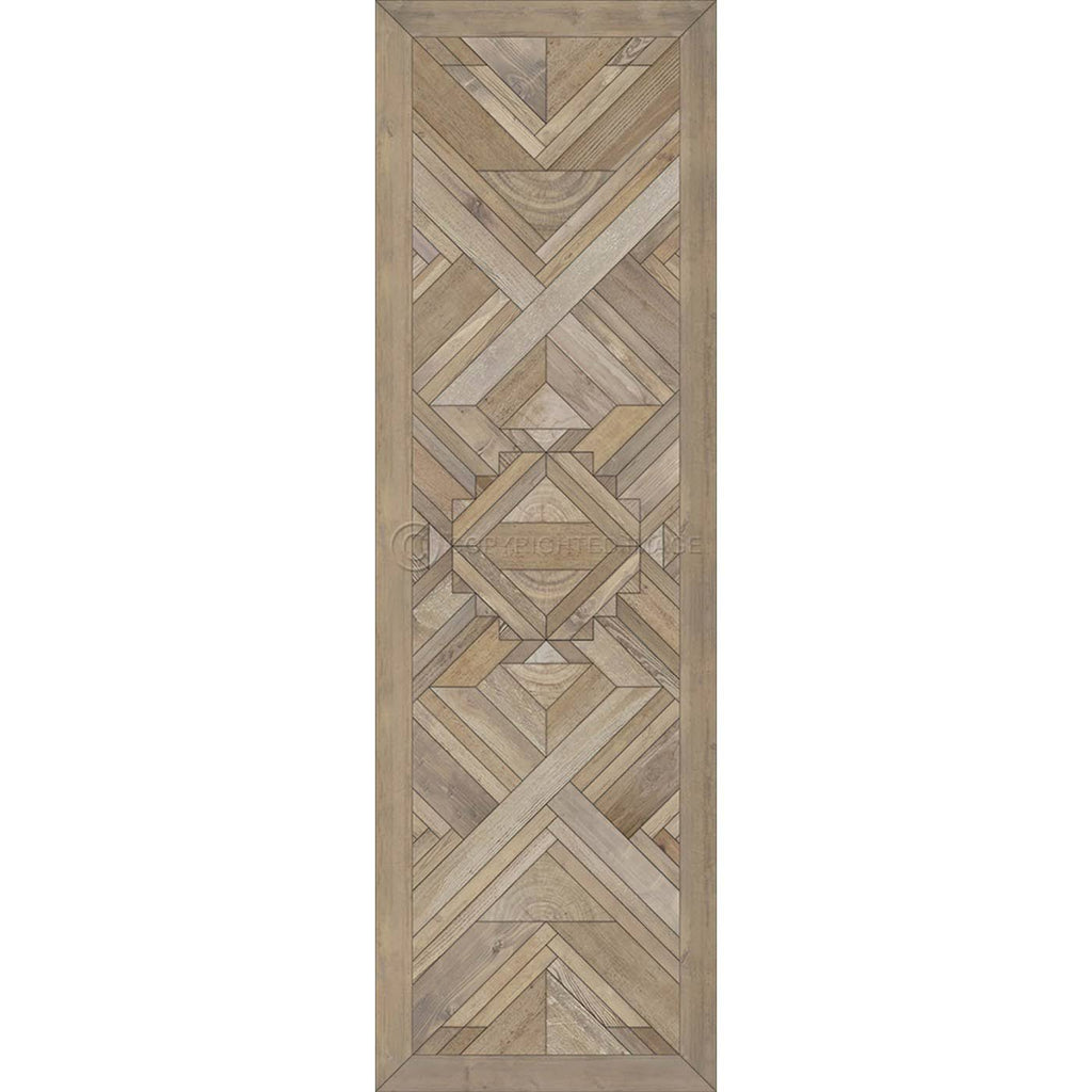 Natural Wood Vintage Vinyl Runner V2937