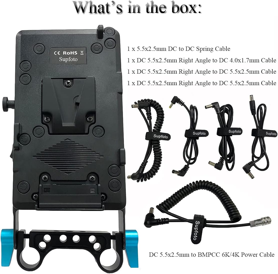 V Mount Battery Plate with D-Tap & USB Output L117