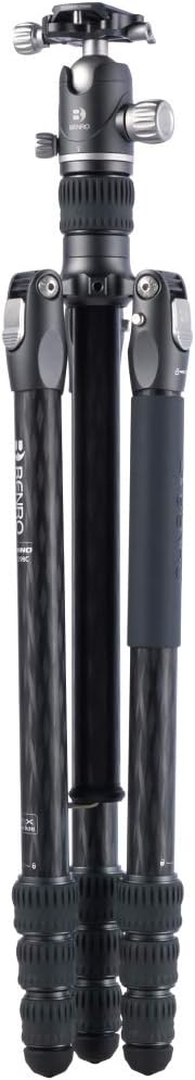 Carbon Fibre Tripod/Monopod with Ballhead, 4 Leg Sections, Twist Leg Locks, Padded Carrying Case, Max Height 169 cm W542
