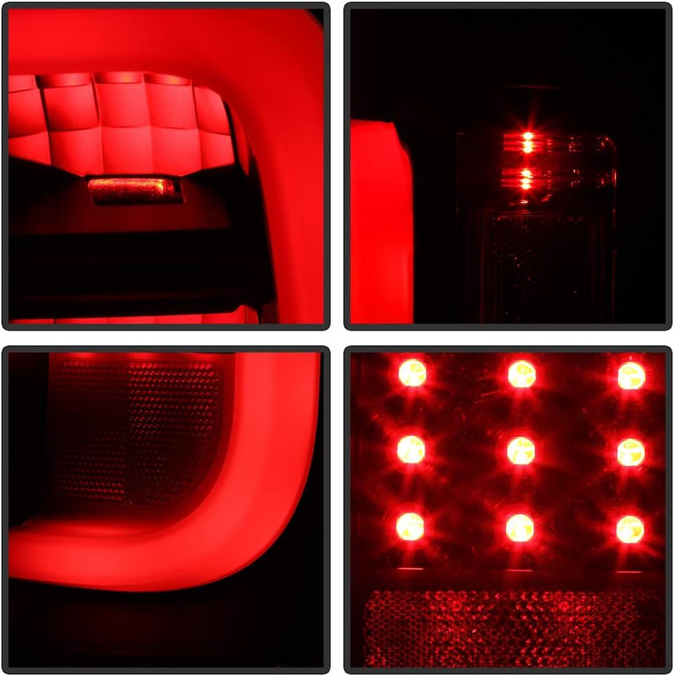Black Edition LED Tube Tail Lights Brake Lamps Assembly Left+Right Z488384