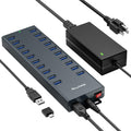 Powered USB hub 20 Ports with 12V/8A-120W Power and Data Cable D86129