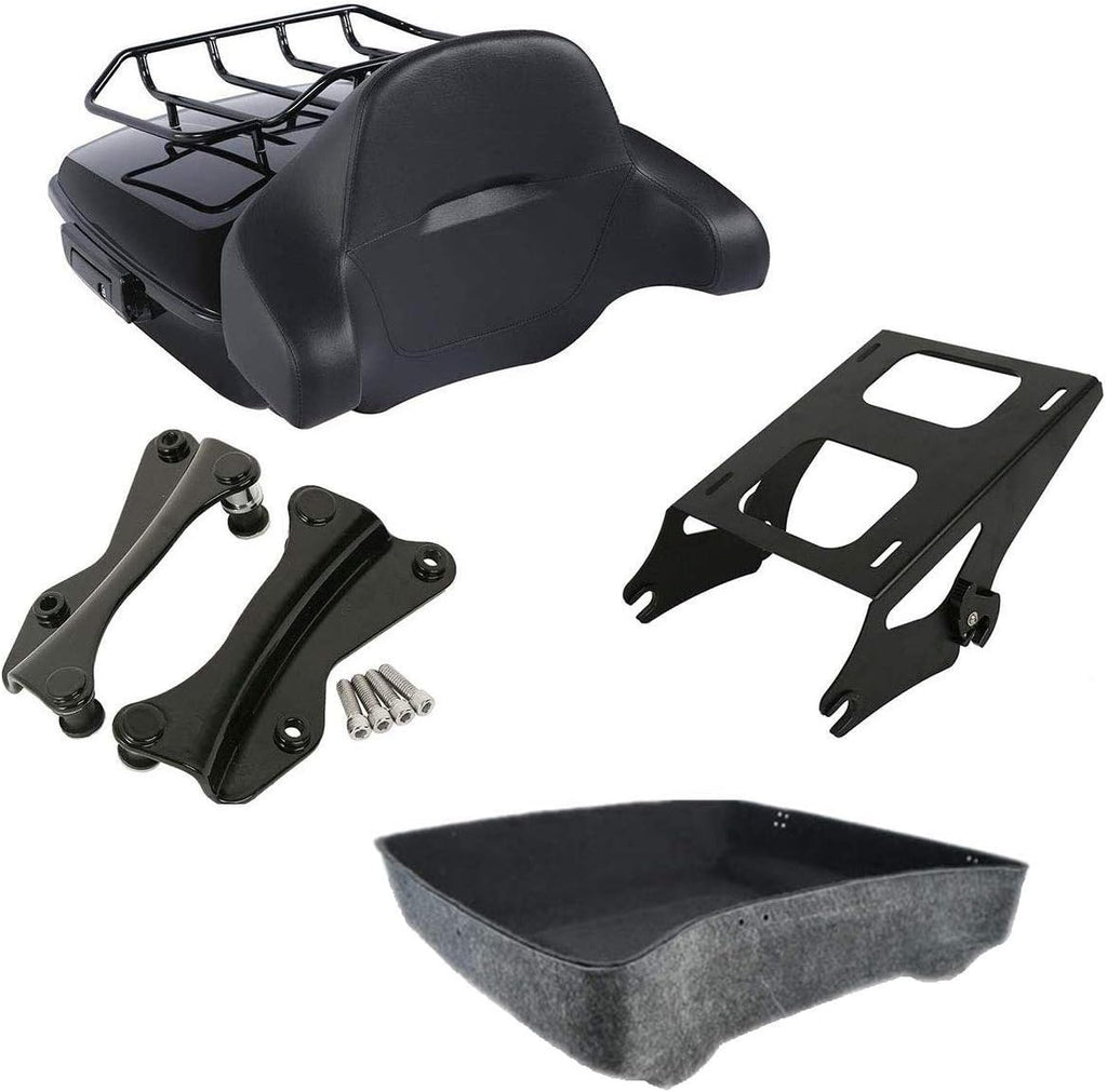 10.7" Tour Pack Trunk with Backrest Pad Mounting Rack J829759