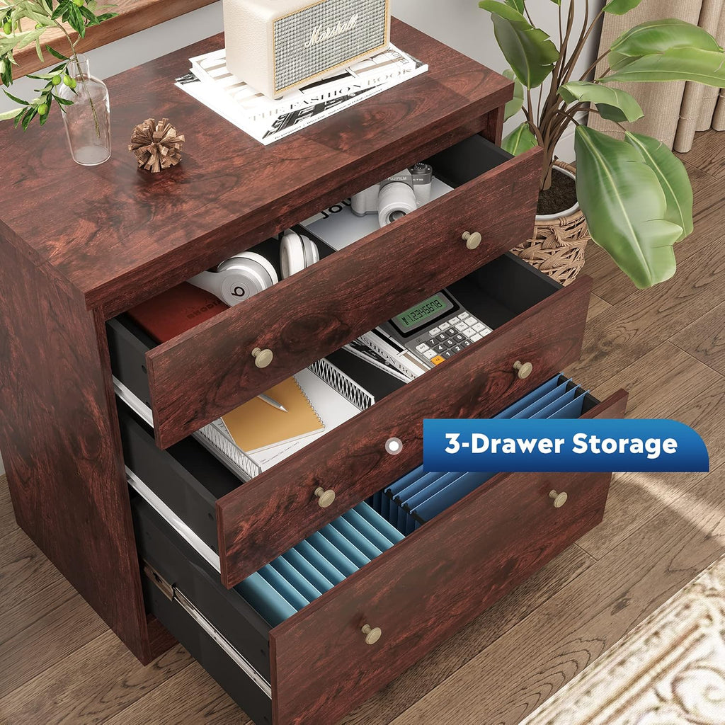3 Drawer Wood Lateral File Cabinet S312126