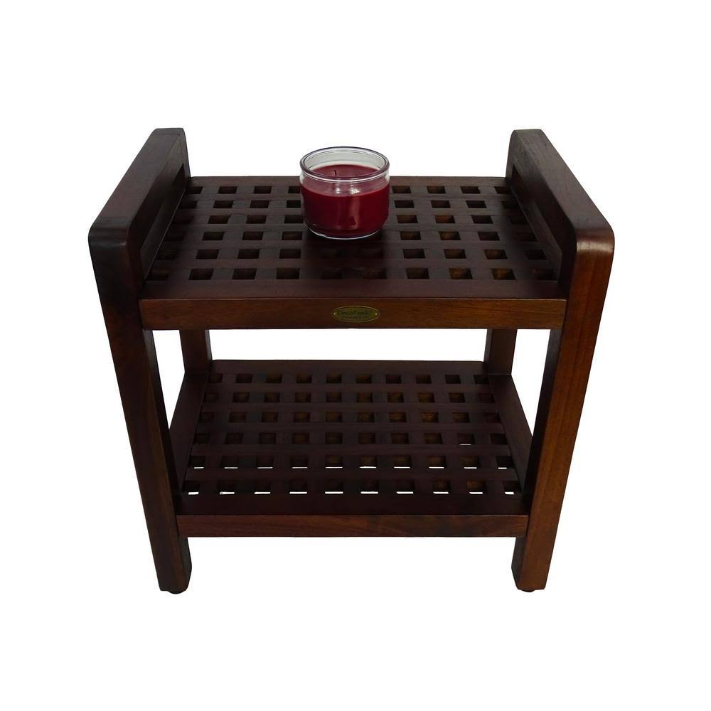 Teak Shower Bench with Handles T4276