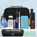 Optic Fiber Cleaning Inspection Kit with 400 Times Microscope and Cleaning Pens A906