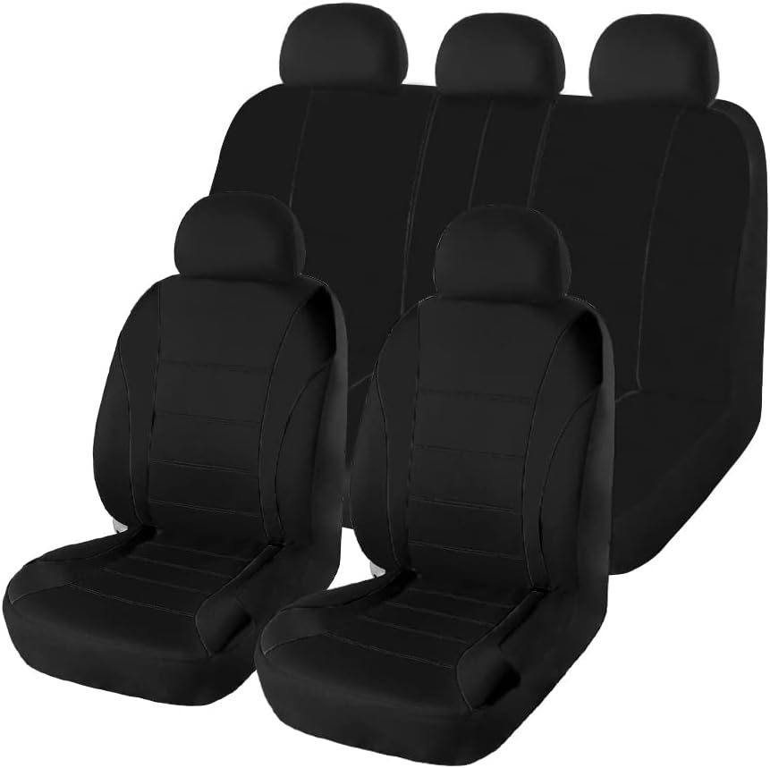 Beige Breathable Mesh Car Seat Covers S876427