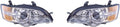 Chrome Headlight Assembly Pair for Subaru Legacy 2006 2007 K957779