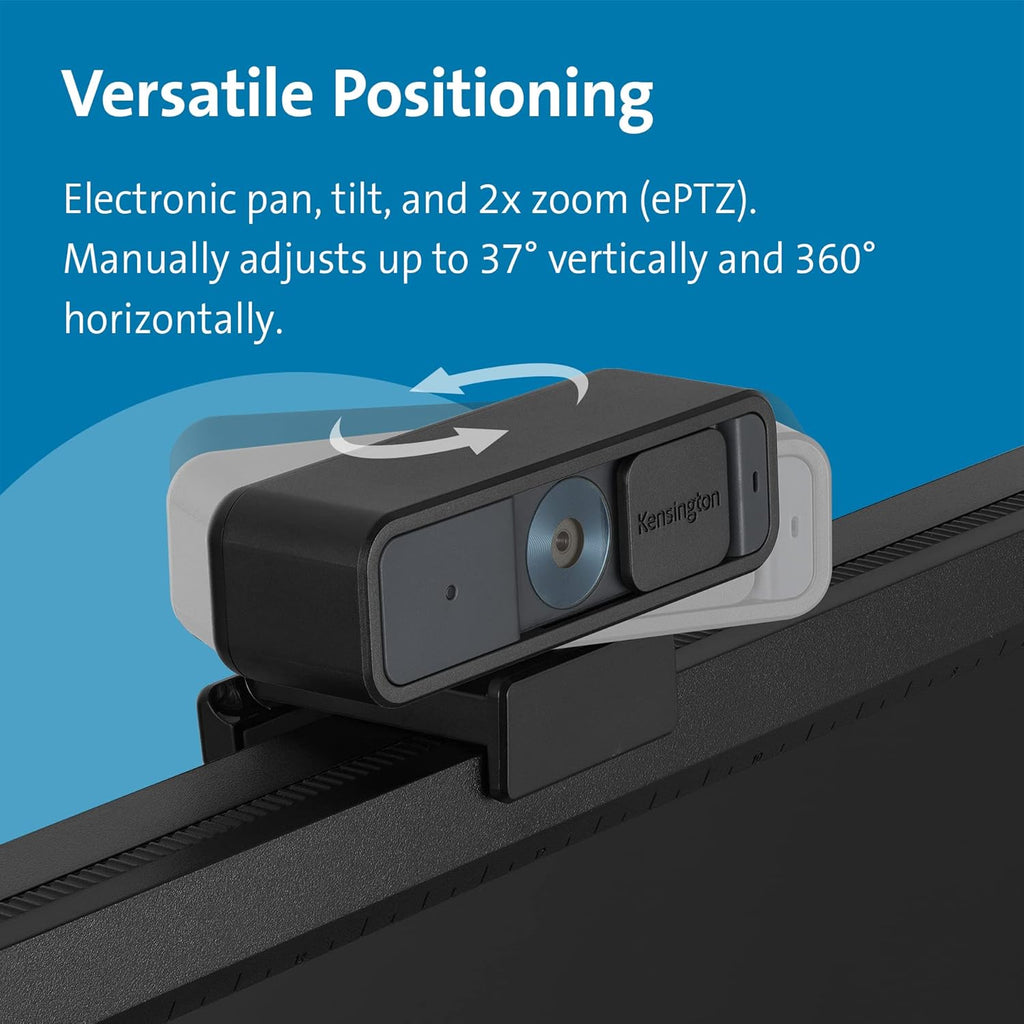 1080P Auto Focus Webcam with Microphone, Privacy Shutter, Pack of 2 E84510