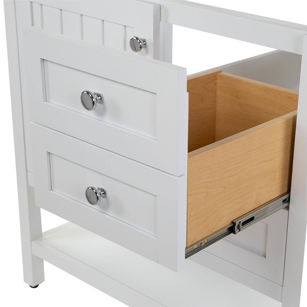 White 36 in. W x 22 in. D x 34 in. H Bath Vanity Cabinet E9690