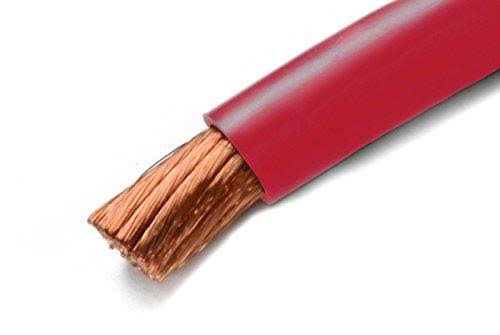 100 ft 2 Gauge AWG Copper Welding Battery Cable Red A311151