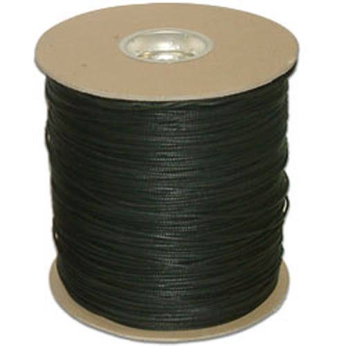 Solid-Braid Cotton Rope, 1/8' x 3000 ft., Black L570