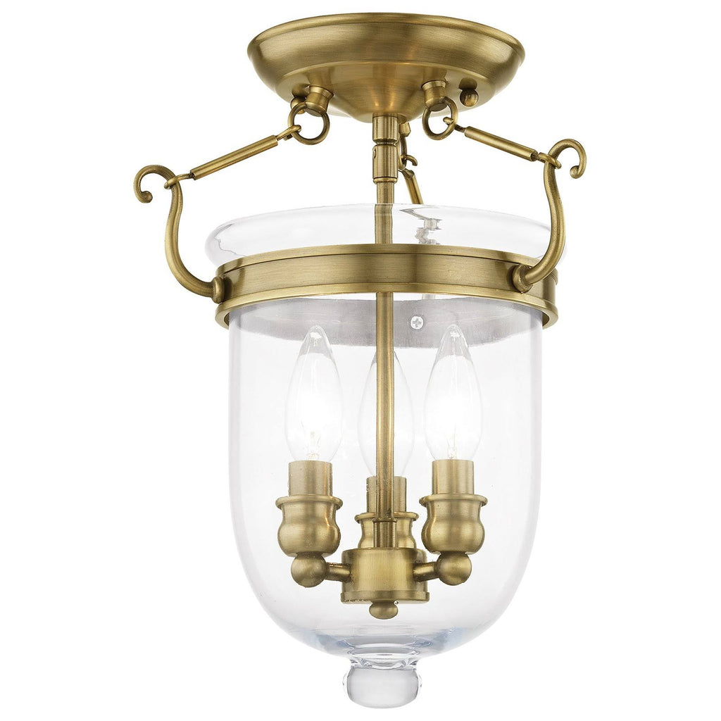 Polished Nickel 3 Light Ceiling Mount F71806