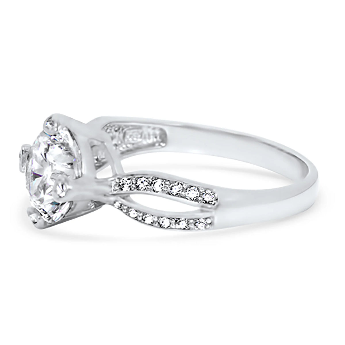 1.25 Carat Round Brilliant CZ Engagement Ring Size 7 Z110
