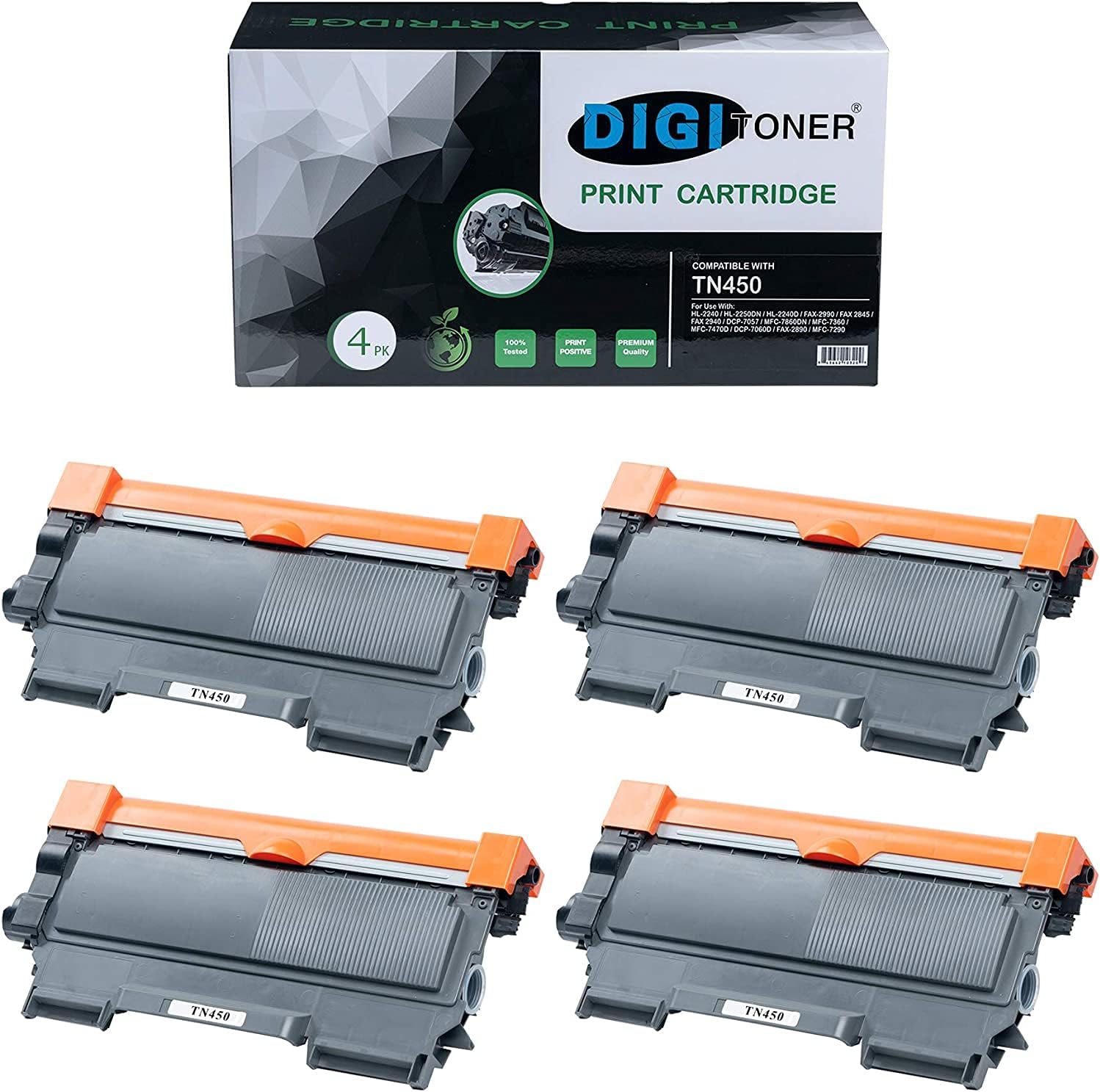 Black 4-Pack High Yield Toner Cartridge S555