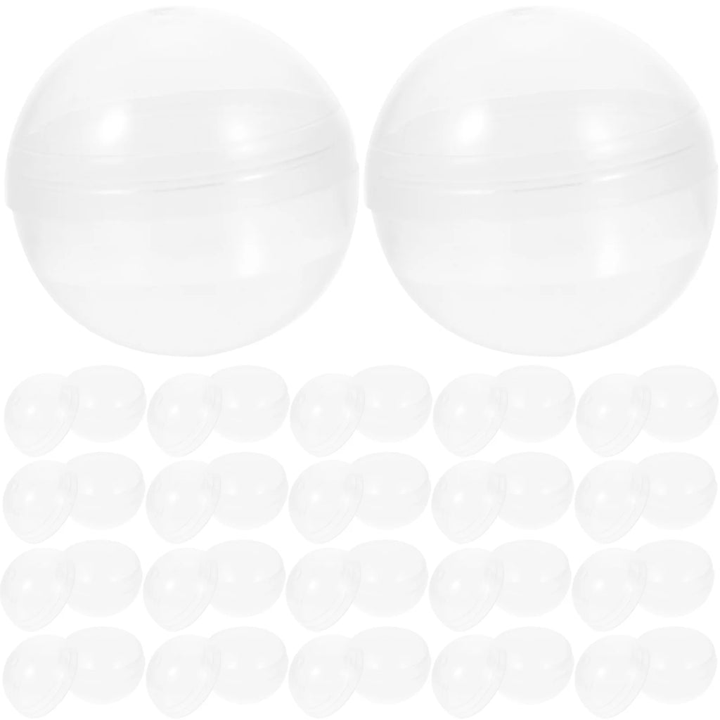 50pcs Plastic Transparent Fillable Grab Balls J720