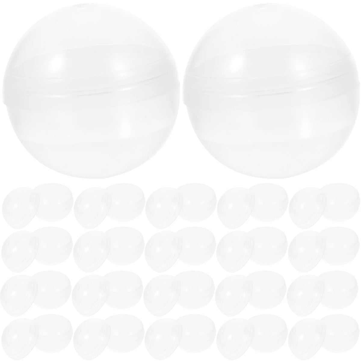 50pcs Plastic Transparent Fillable Grab Balls J720