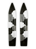 Black/White/Gray Urban Camo 8" Snowmobile Skis F415710