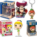 Tinker Bell + Peter Pan + Captain Hook Pop! Figure Vinyl Characters 3 Items Q350105