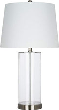 Clear Cylindrical Glass Table Lamp G280