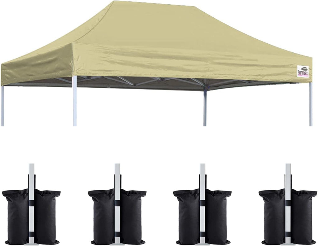 10x20 Pop Up Canopy Replacement Tent Top Cover (White) Q162