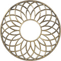 30x22OD x 10 1/4x22ID x 1x22P PVC Ceiling Medallion, Antiqued Pale Y75916