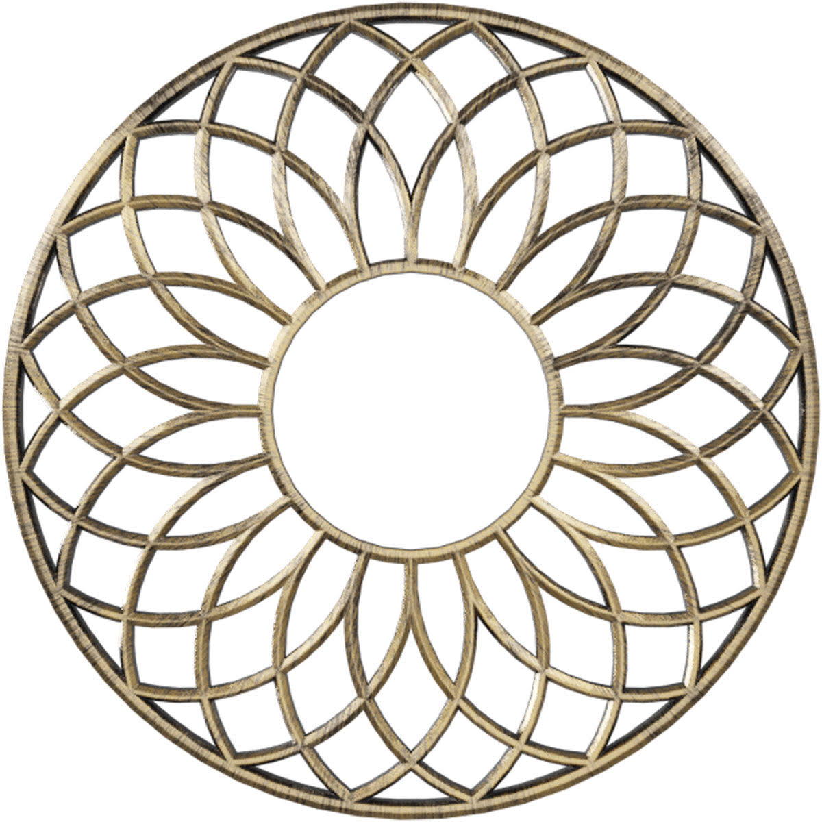 30x22OD x 10 1/4x22ID x 1x22P PVC Ceiling Medallion, Antiqued Pale Y75916