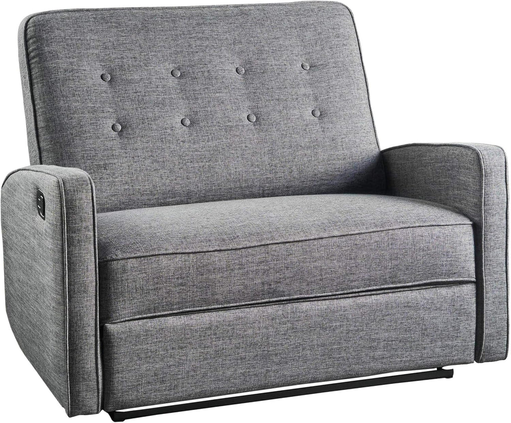 Reclining Loveseat Grey Black N617347