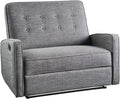 Reclining Loveseat Grey Black N617347