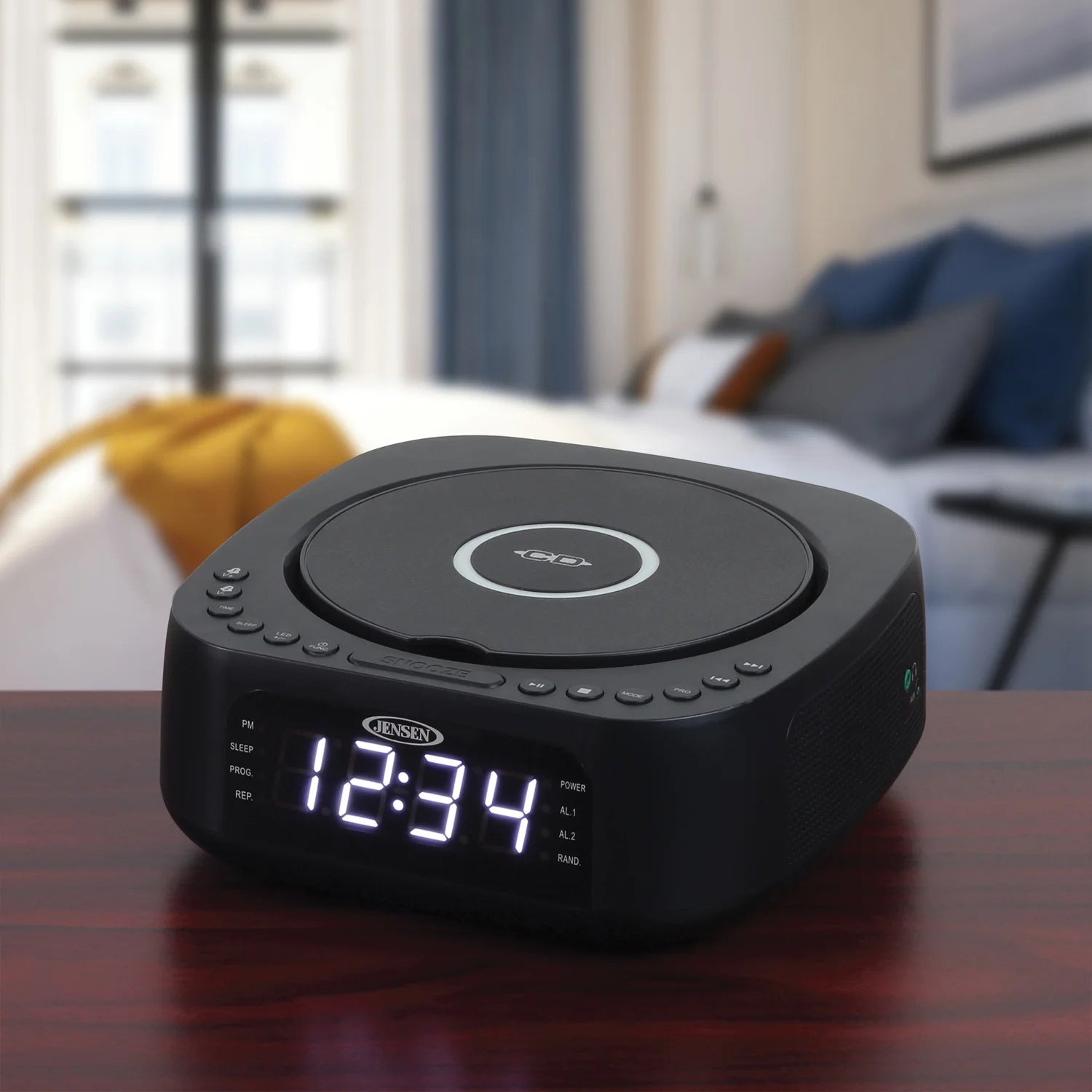 Stereo Digital Dual-Alarm Clock with CD Player X638