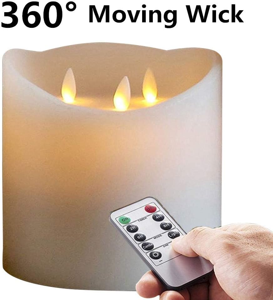 Ivory 3-Wicks Decorative Candle H137