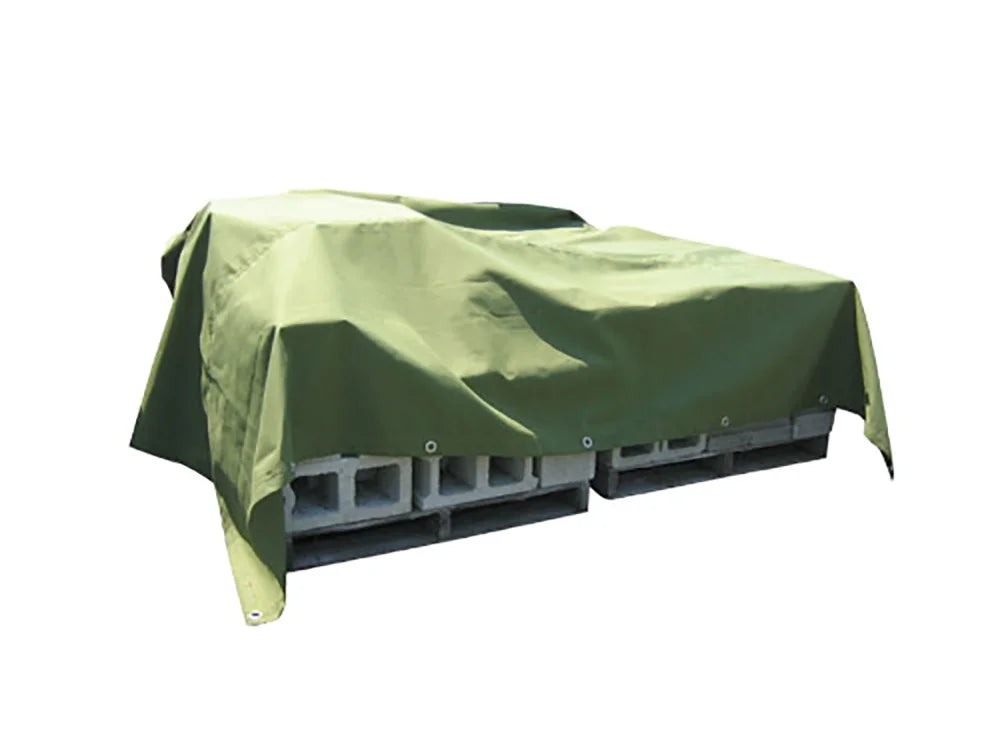 12' x 20' Green Polyester Canvas Tarp U40269