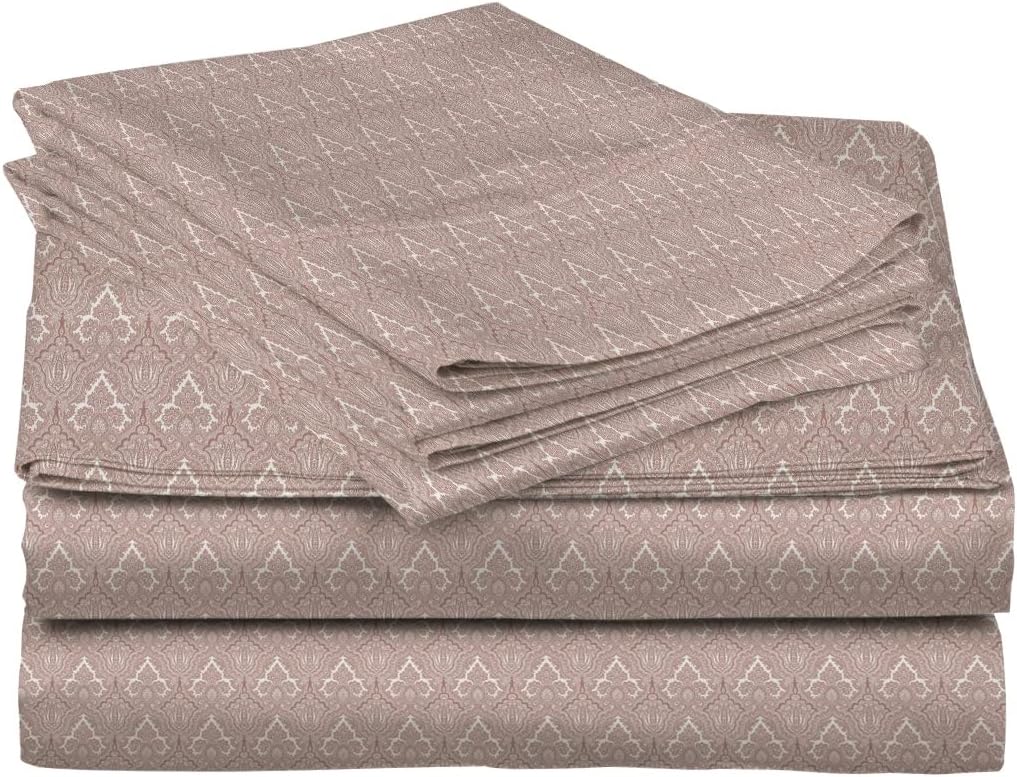 Blush 100% Egyptian Cotton Sateen Sheet Set, California King, 4Pc X1392