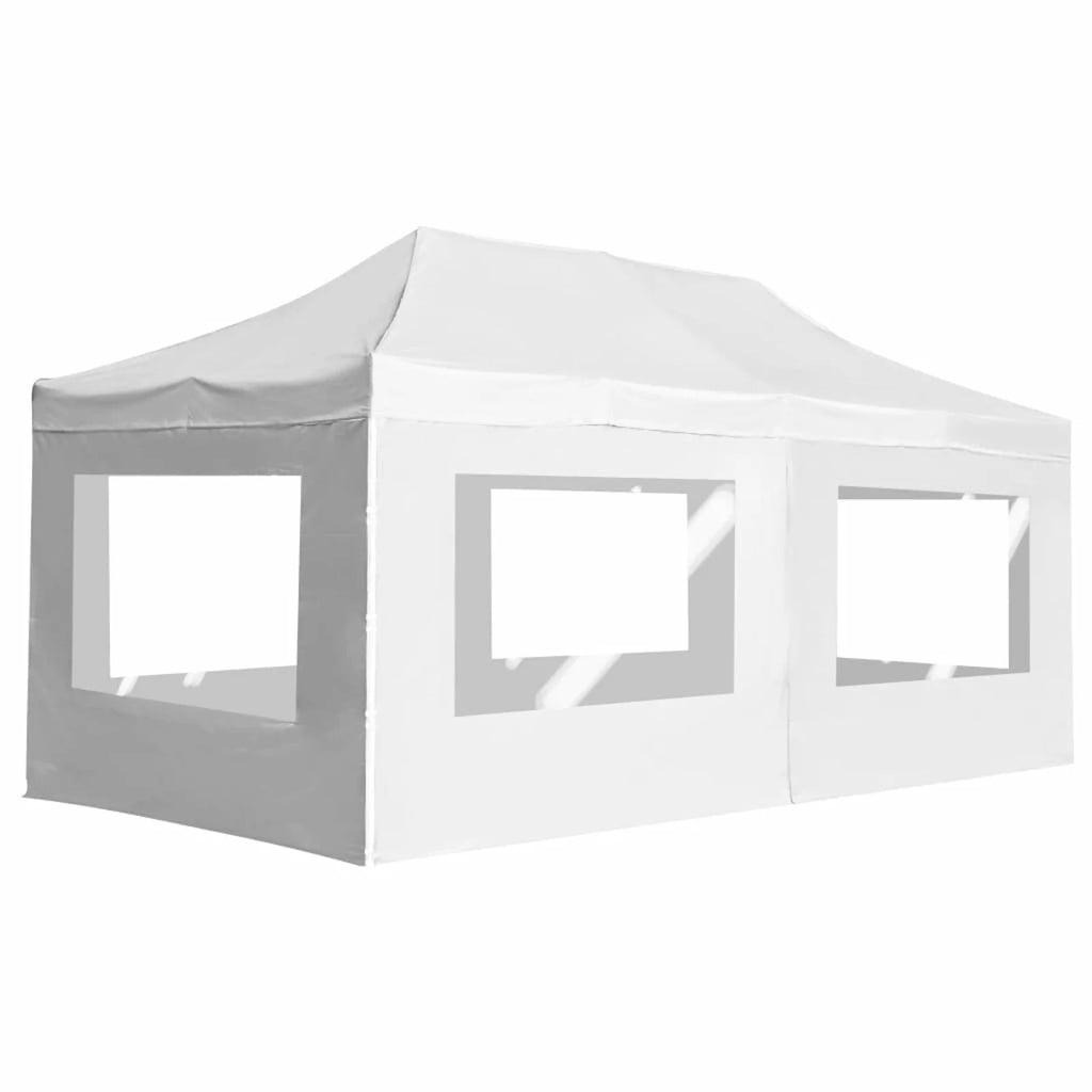 White Aluminium Folding Party Tent with Walls Q75577