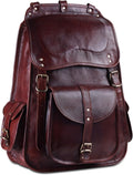 Vintage Full Grain Leather Laptop Backpack N857