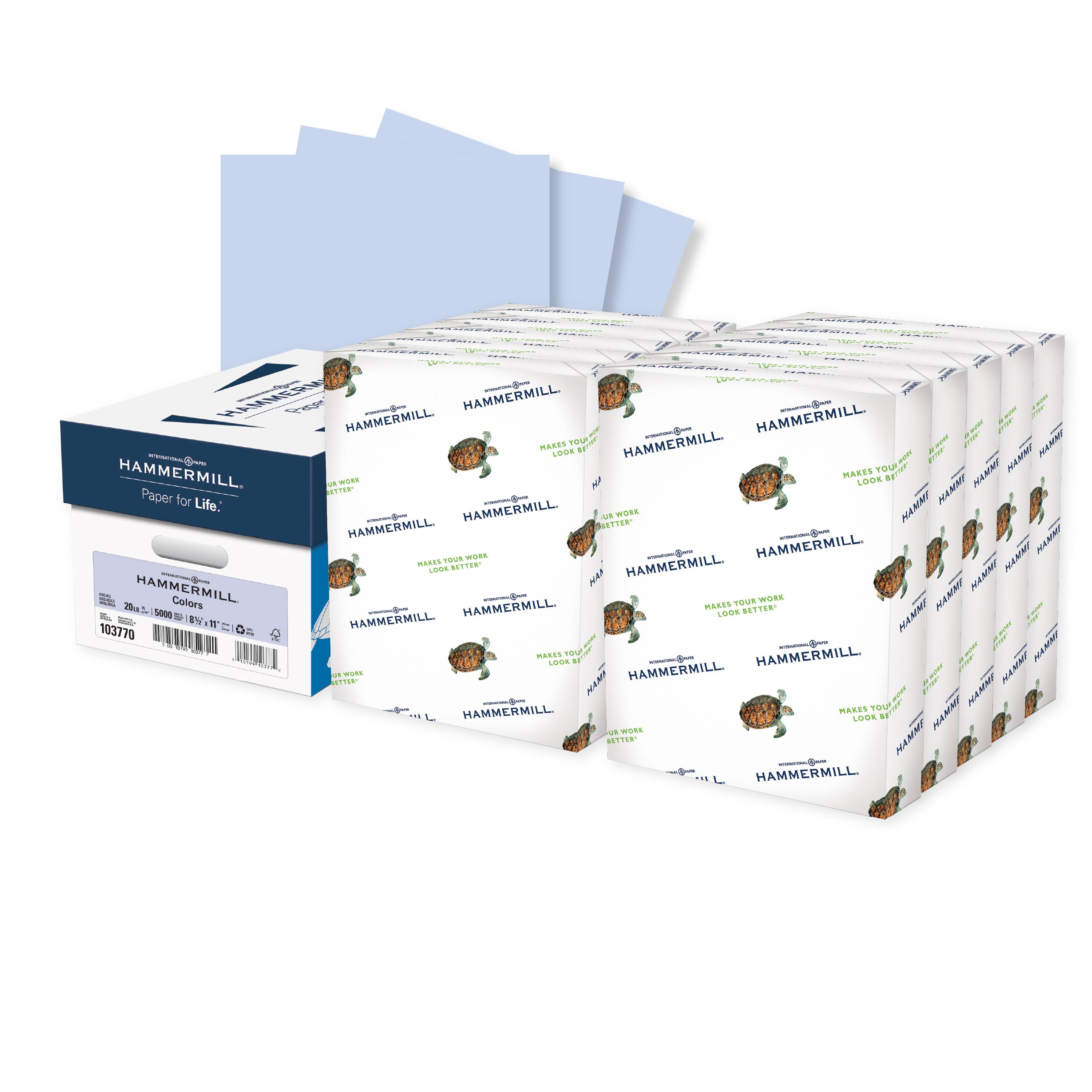 Orchid Recycled Colored Paper, 20lb, 8-1/2 x 11, 5000 Sheets K379012