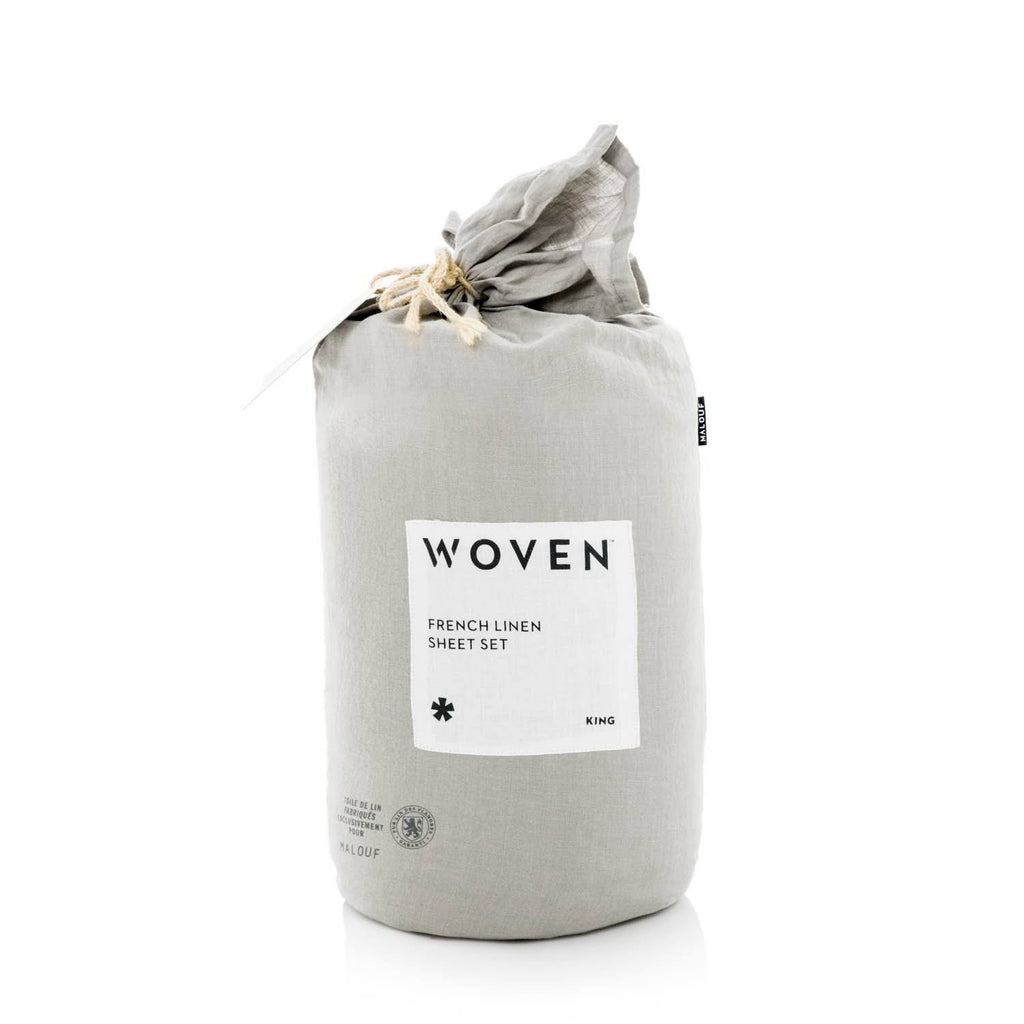 White Cal King French Linen Y124
