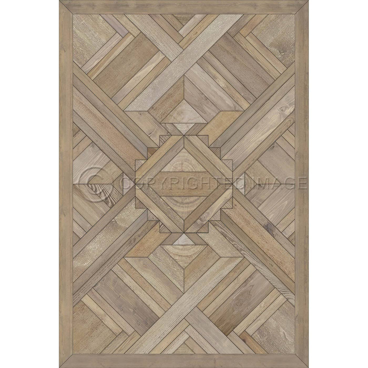 Natural Wood Vintage Vinyl Runner V2937