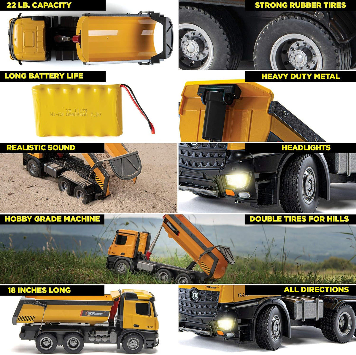 1:14 Scale RC Construction Dump Truck C593