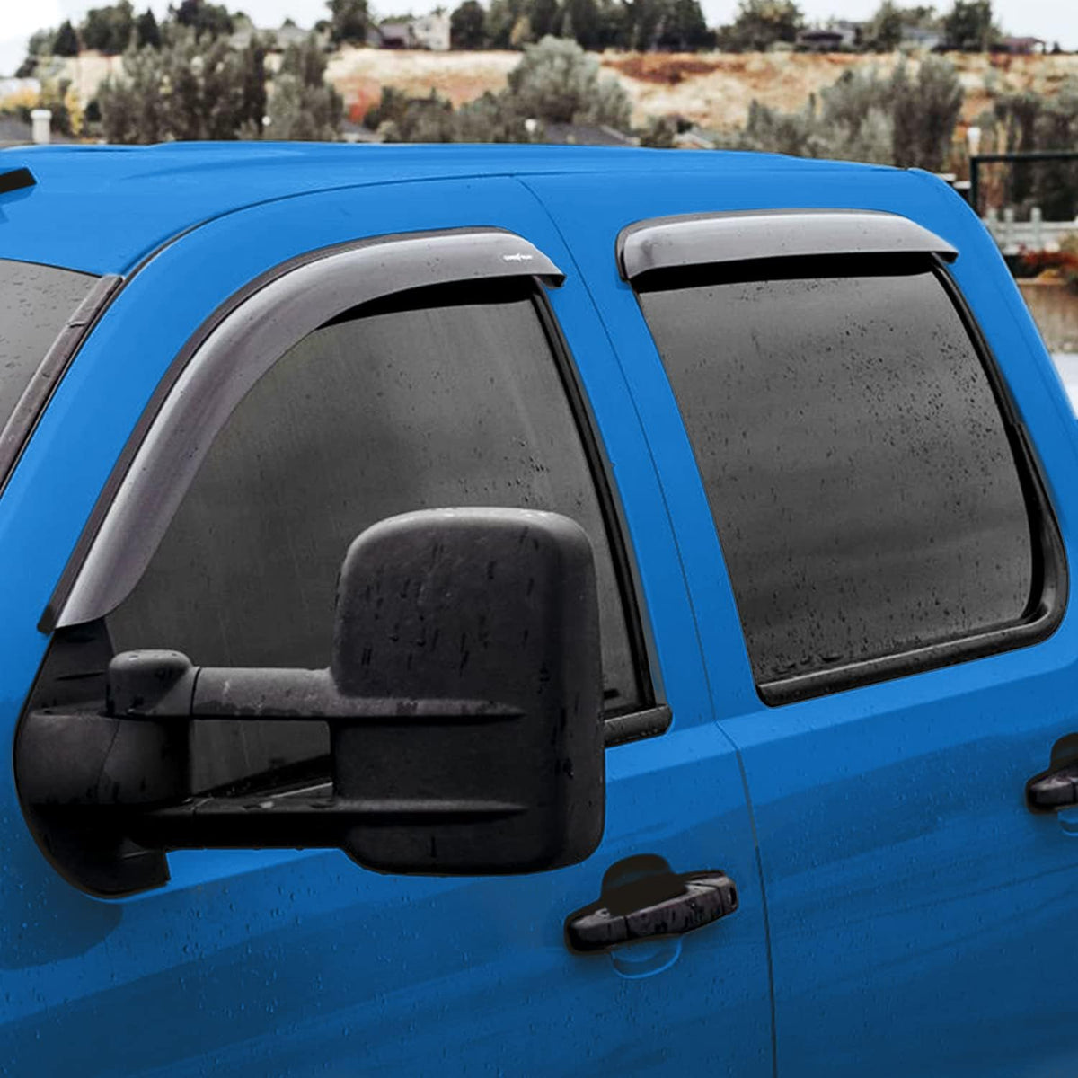 Shatterproof Tape-on Window Deflectors 4 pcs O590398