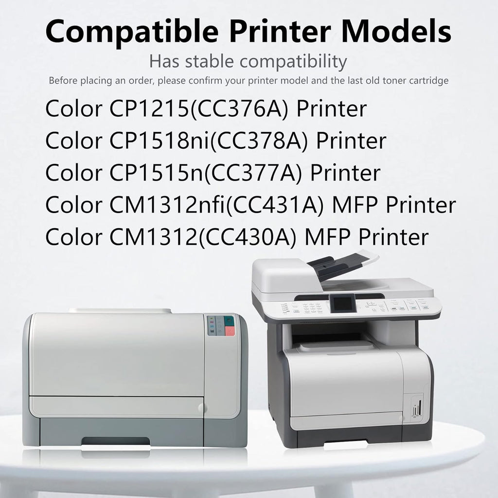 6 Pack Remanufactured Toner Cartridge for HP Color Printer I682