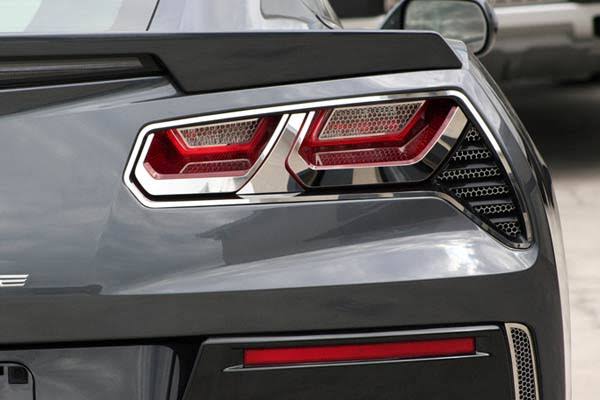 Polished 8pc Tail Light Trim Kit F549797