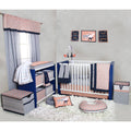 10-Piece 100% Cotton Percale Crib Bedding Set with 2 Crib Fitted Sheets P671896