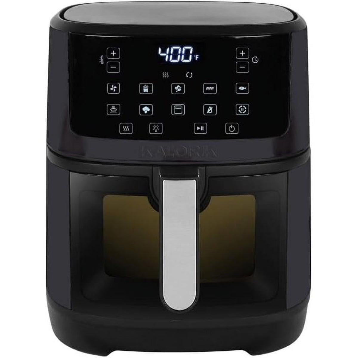 7-Quart Touchscreen Air Fryer With Window, Black Steel O302699