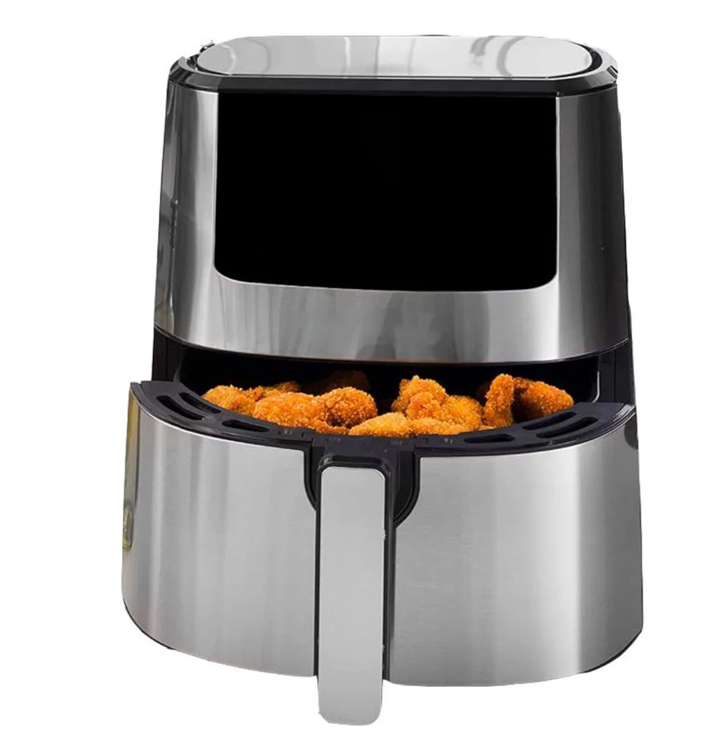 4-Qt Digital Air Fryer, Stainless Steel N61259